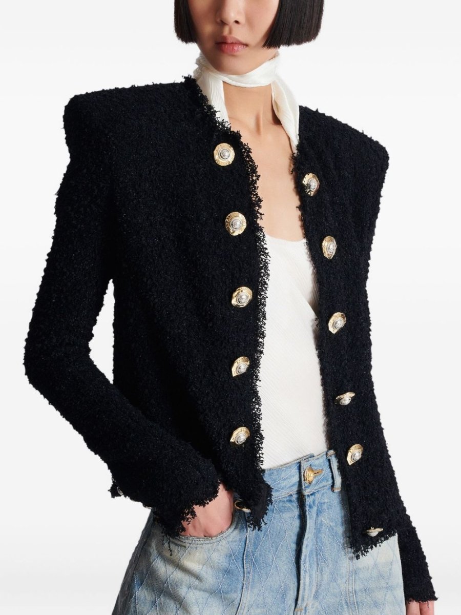 Balmain Edge - to - edge tweed jacket - mondo moda griffe