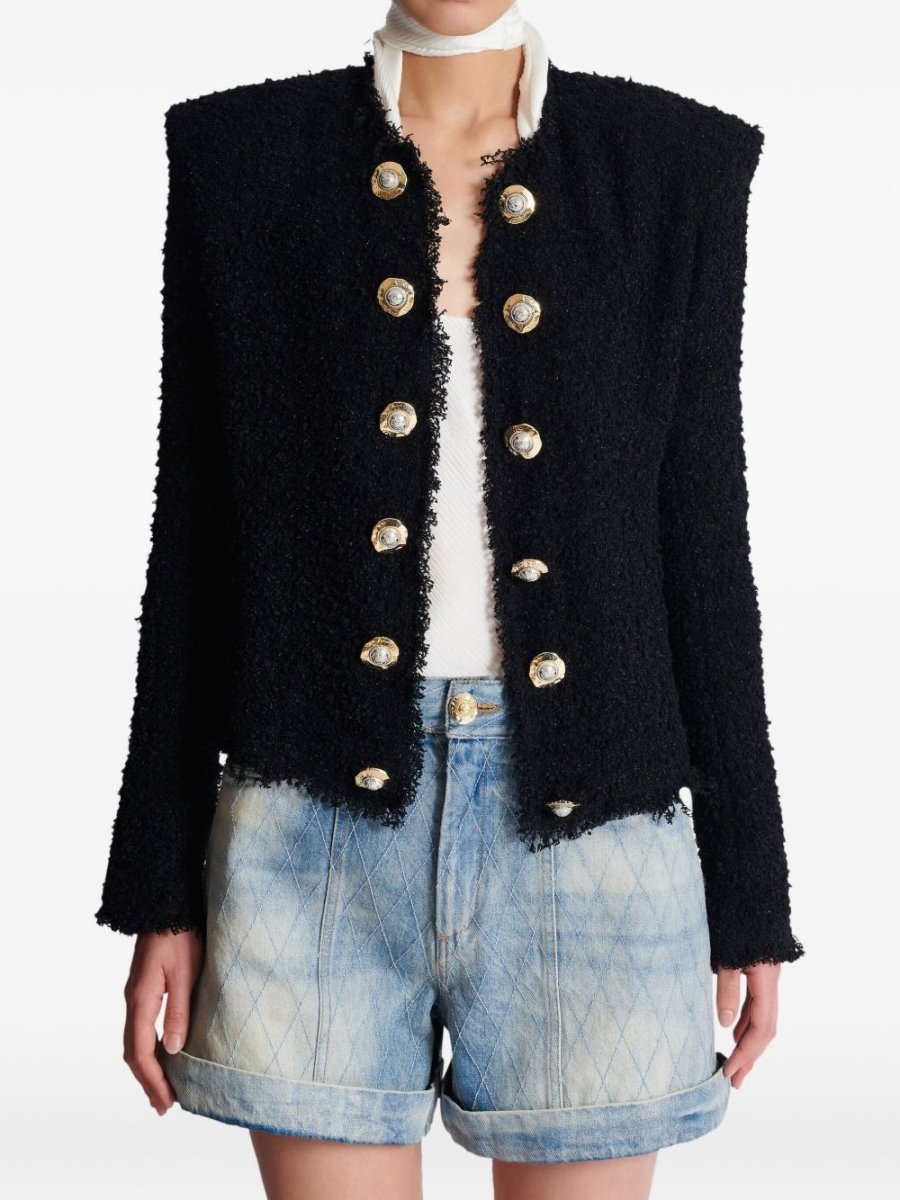 Balmain Edge - to - edge tweed jacket - mondo moda griffe