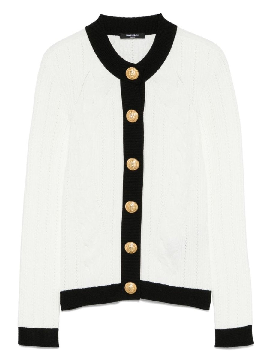 Balmain Two - tone cardigan - mondo moda griffe
