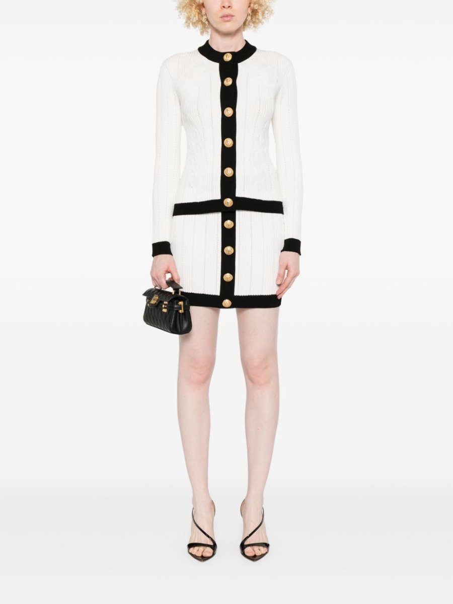 Balmain Two - tone cardigan - mondo moda griffe