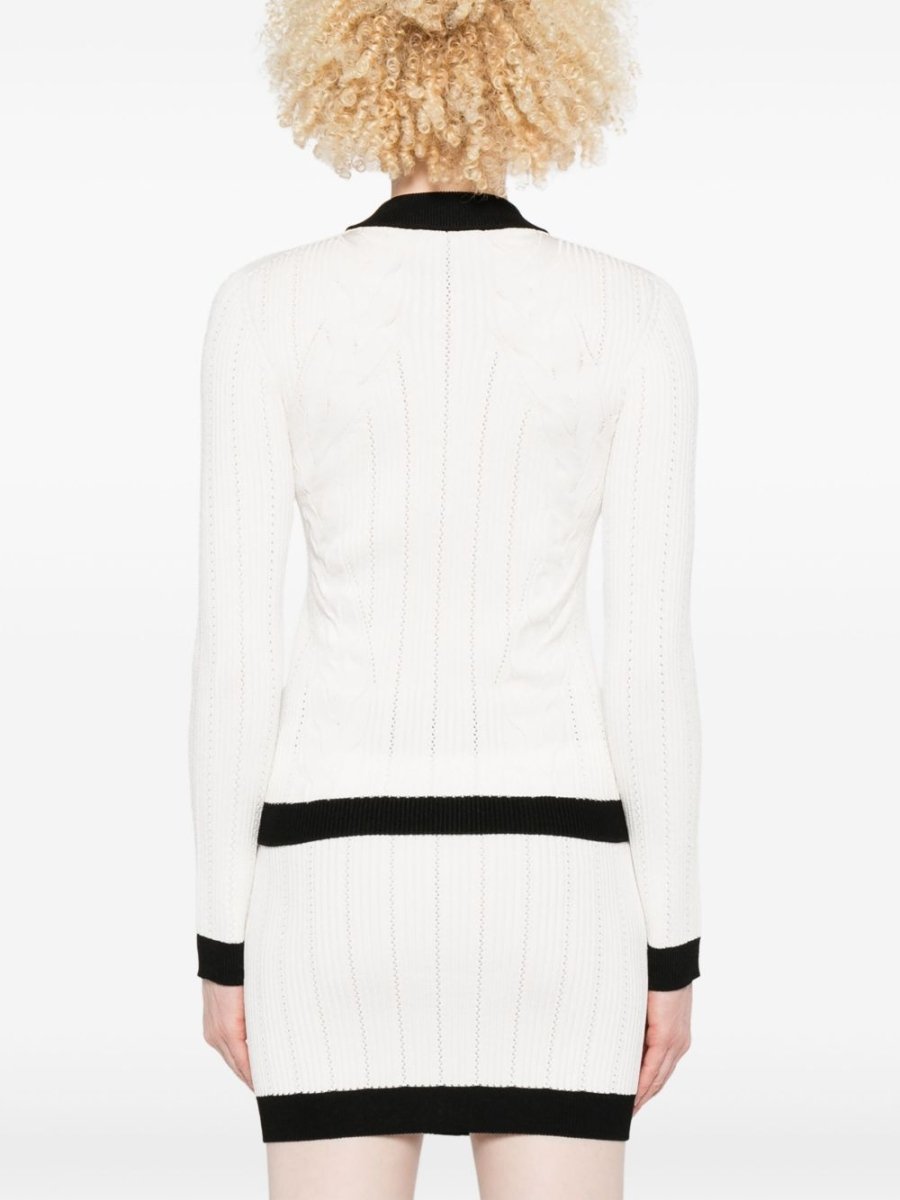 Balmain Two - tone cardigan - mondo moda griffe