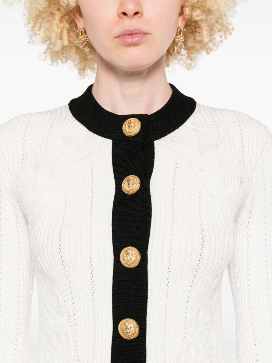 Balmain Two - tone cardigan - mondo moda griffe