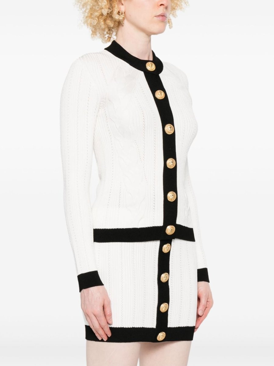 Balmain Two - tone cardigan - mondo moda griffe