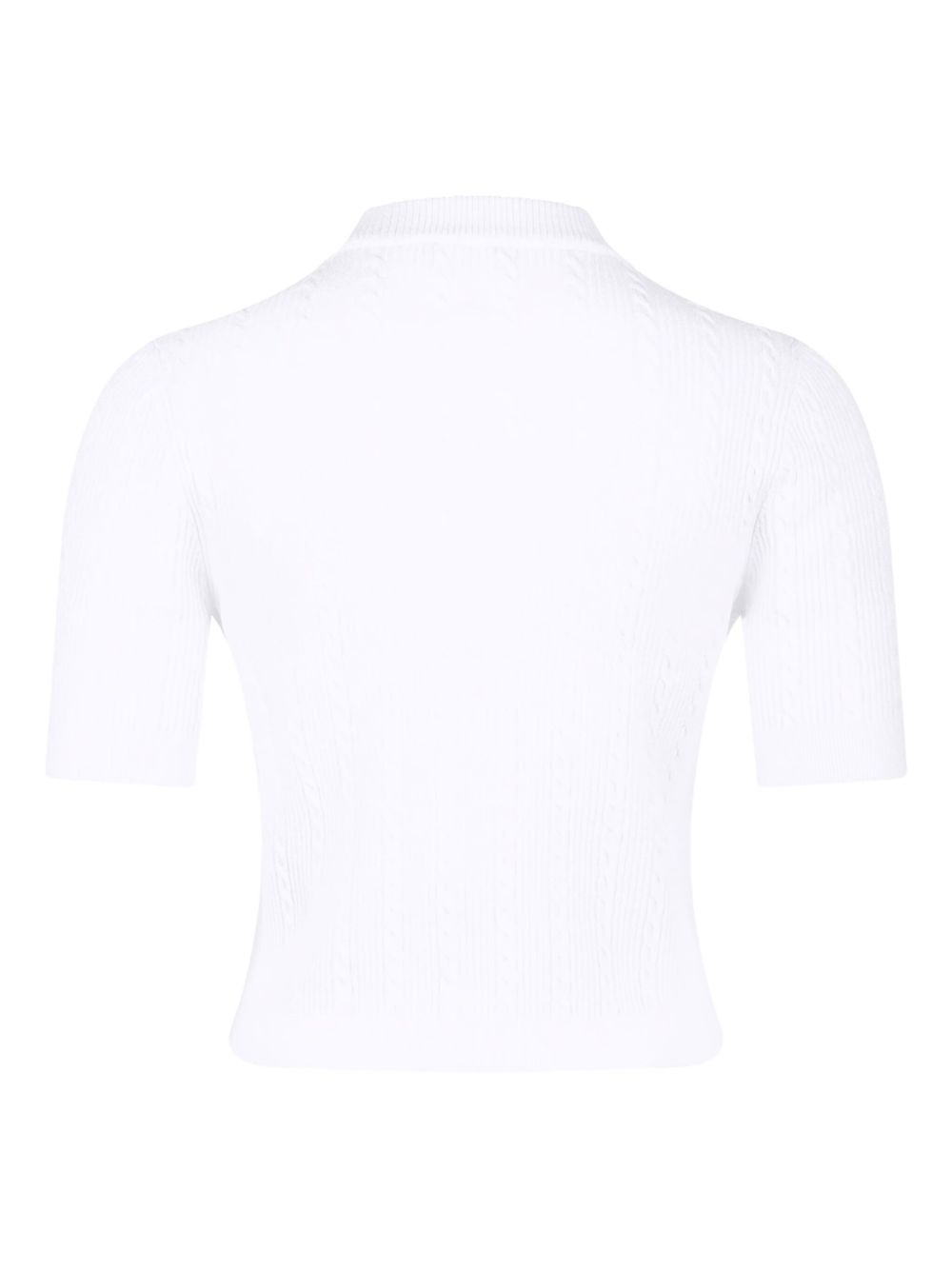 Balmain Ribbed buttoned top - mondo moda griffe