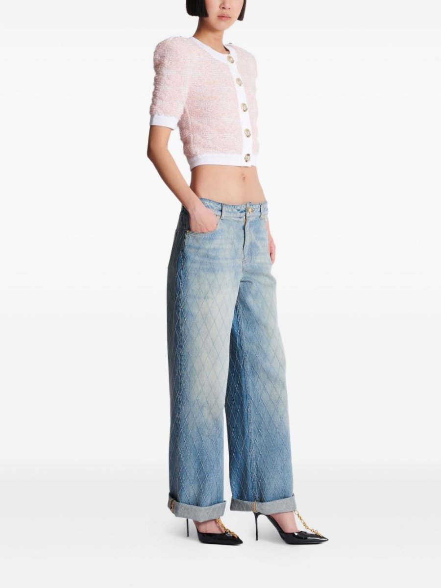 Balmain Cropped cardigan - mondo moda griffe