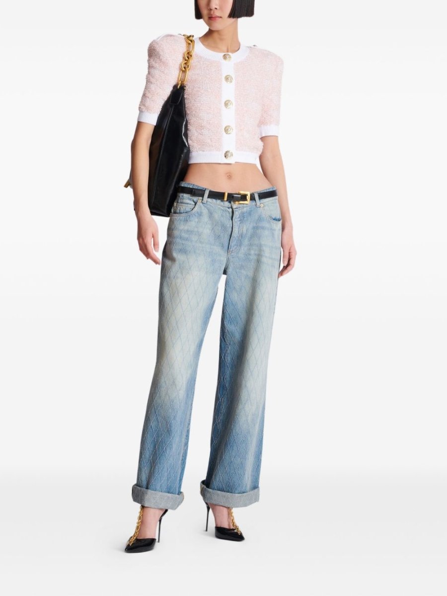 Balmain Cropped cardigan - mondo moda griffe