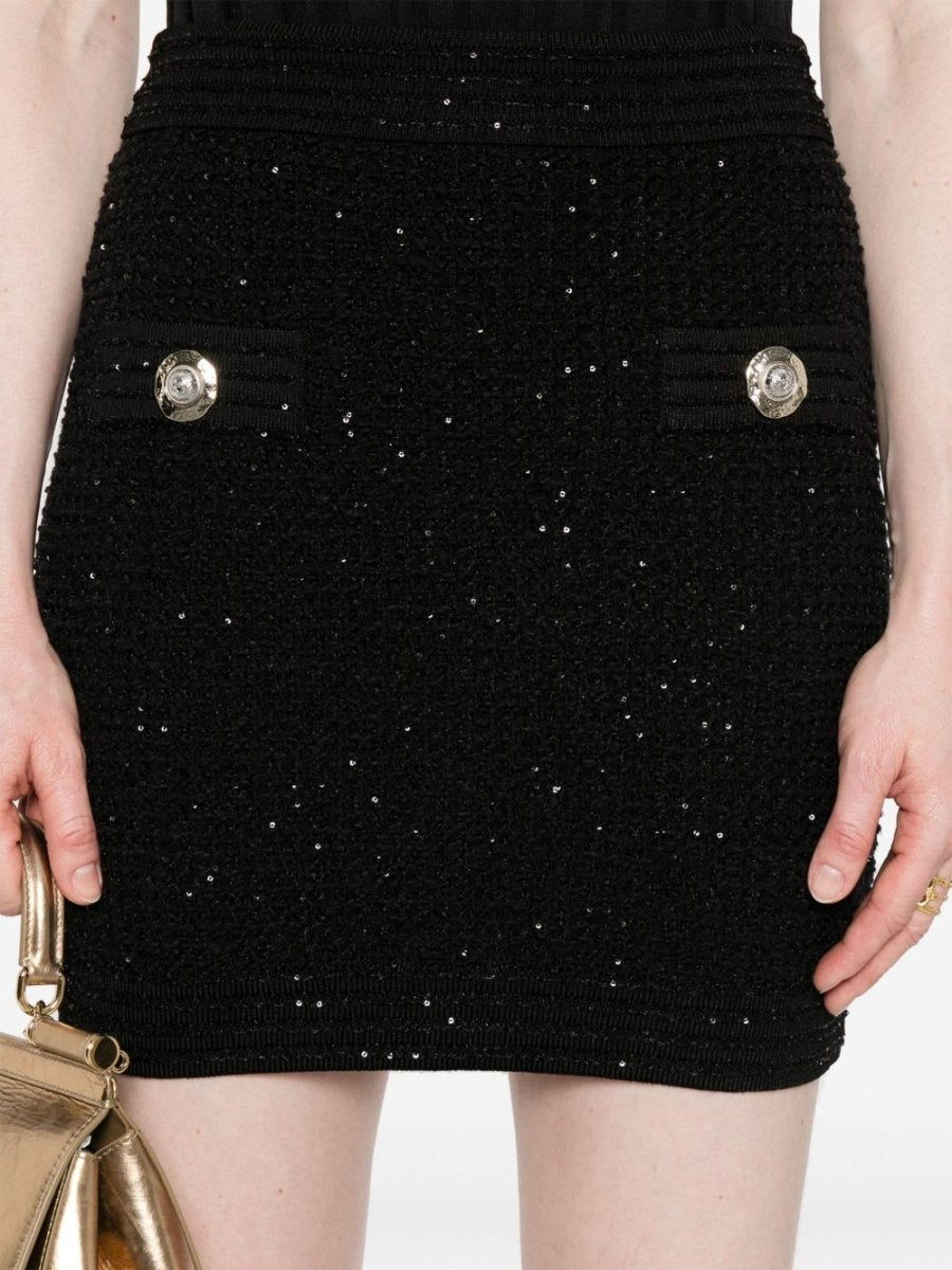 Balmain Tweed Mini Skirt - mondo moda griffe