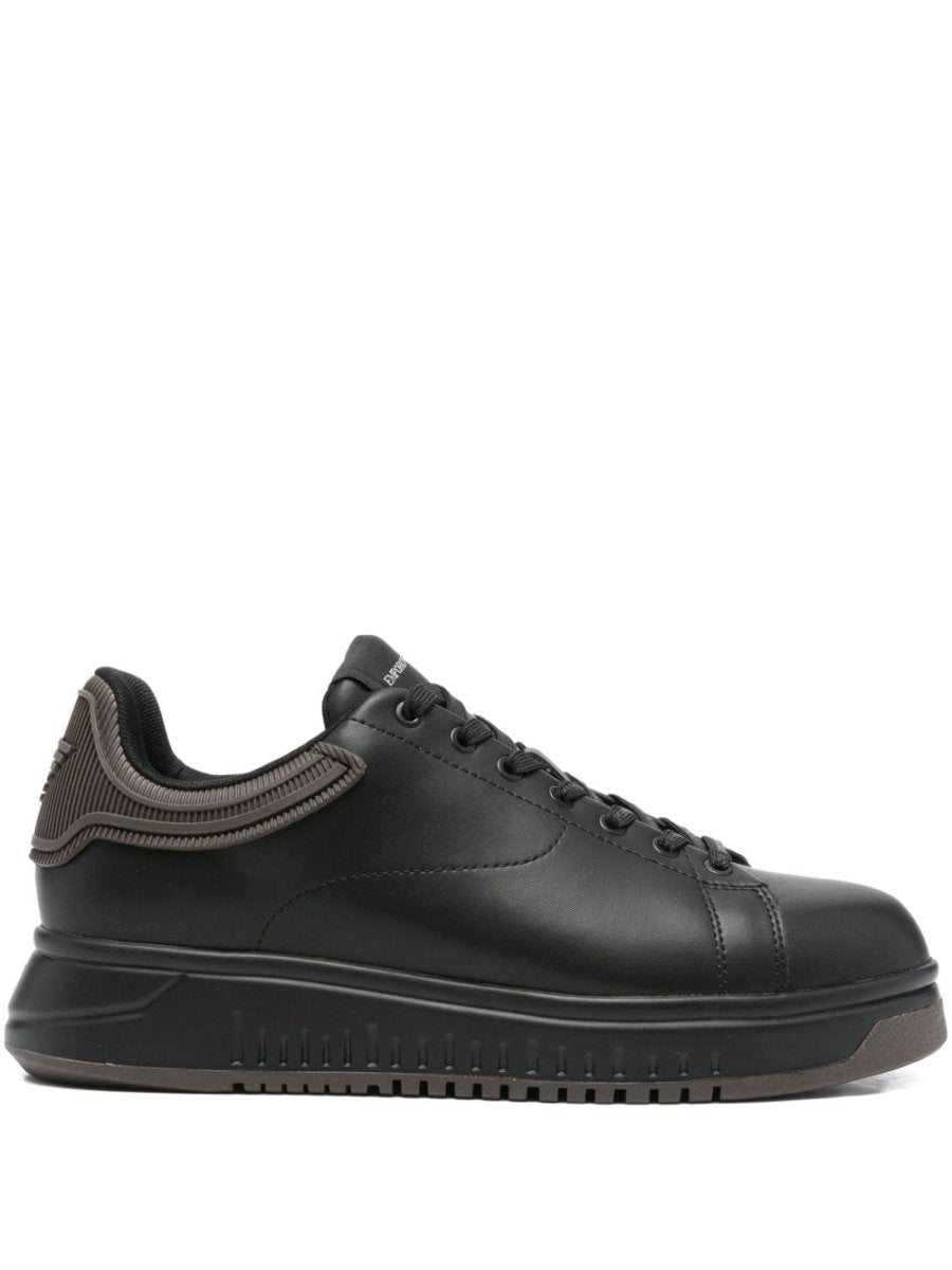 EMPORIO ARMANI EXCLUSIVE Lace - up low - top sneakers - mondo moda griffe