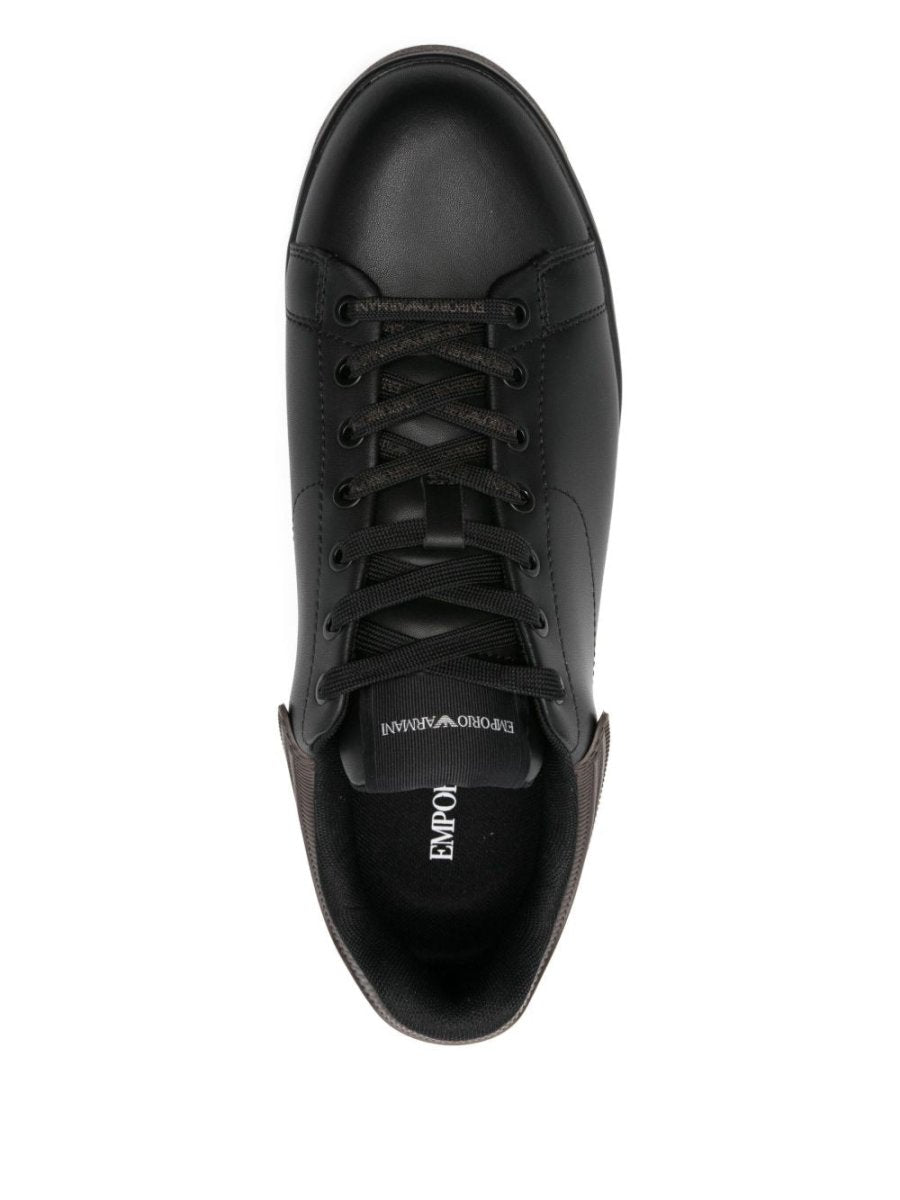 EMPORIO ARMANI EXCLUSIVE Lace - up low - top sneakers - mondo moda griffe