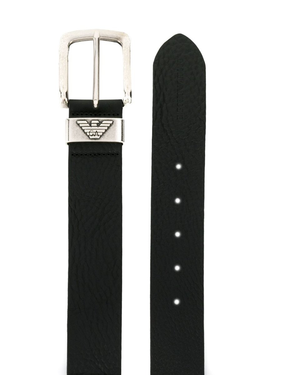 Emporio Armani Exclusive Leather belt with logo buckle - mondo moda griffe