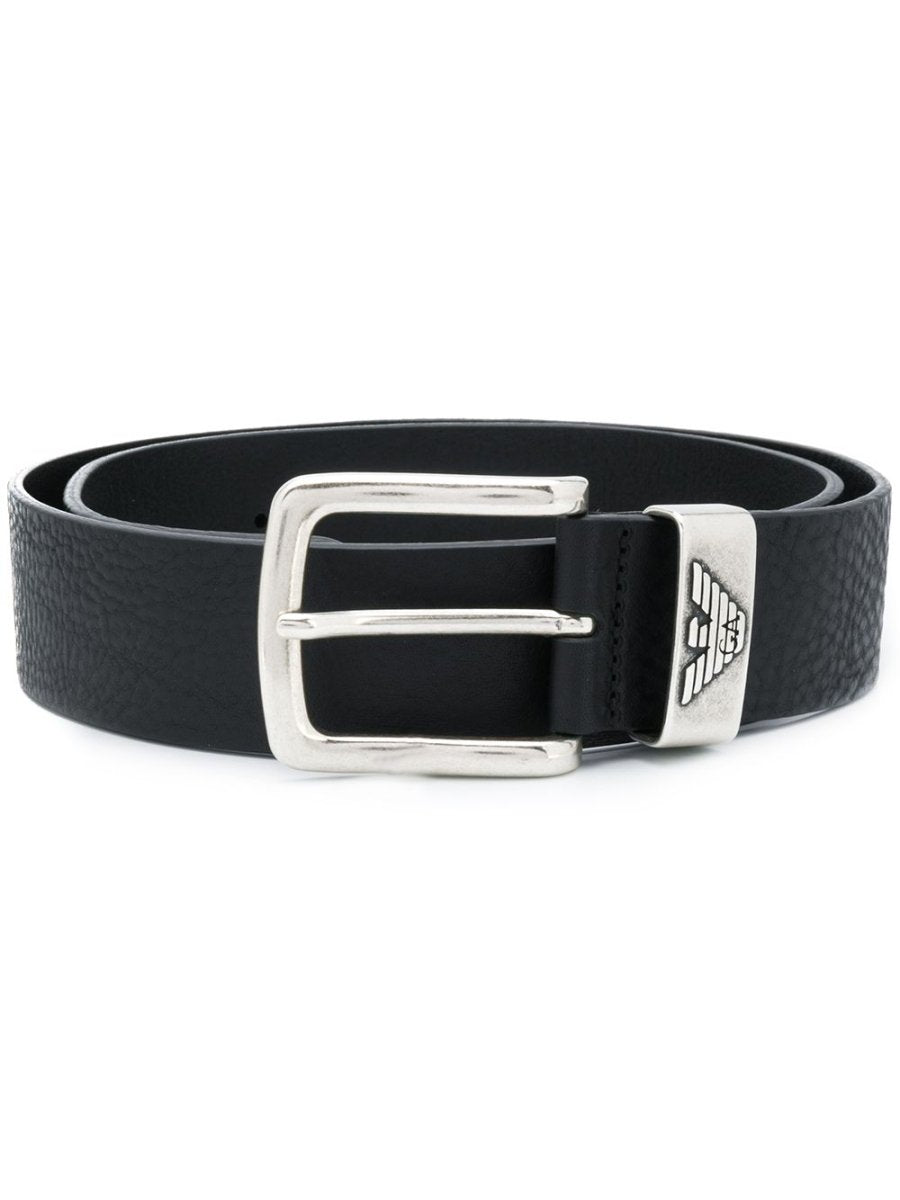 Emporio Armani Exclusive Leather belt with logo buckle - mondo moda griffe