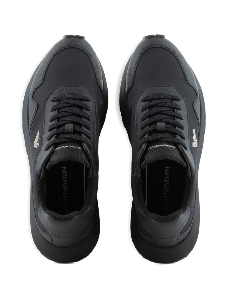 EMPORIO ARMANI EXCLUSIVE Logo - charm lace - up sneakers - mondo moda griffe