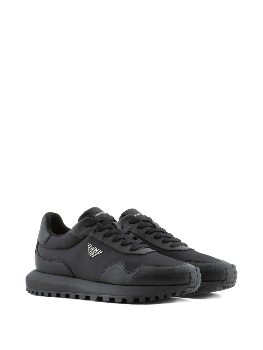 EMPORIO ARMANI EXCLUSIVE Logo - charm lace - up sneakers - mondo moda griffe