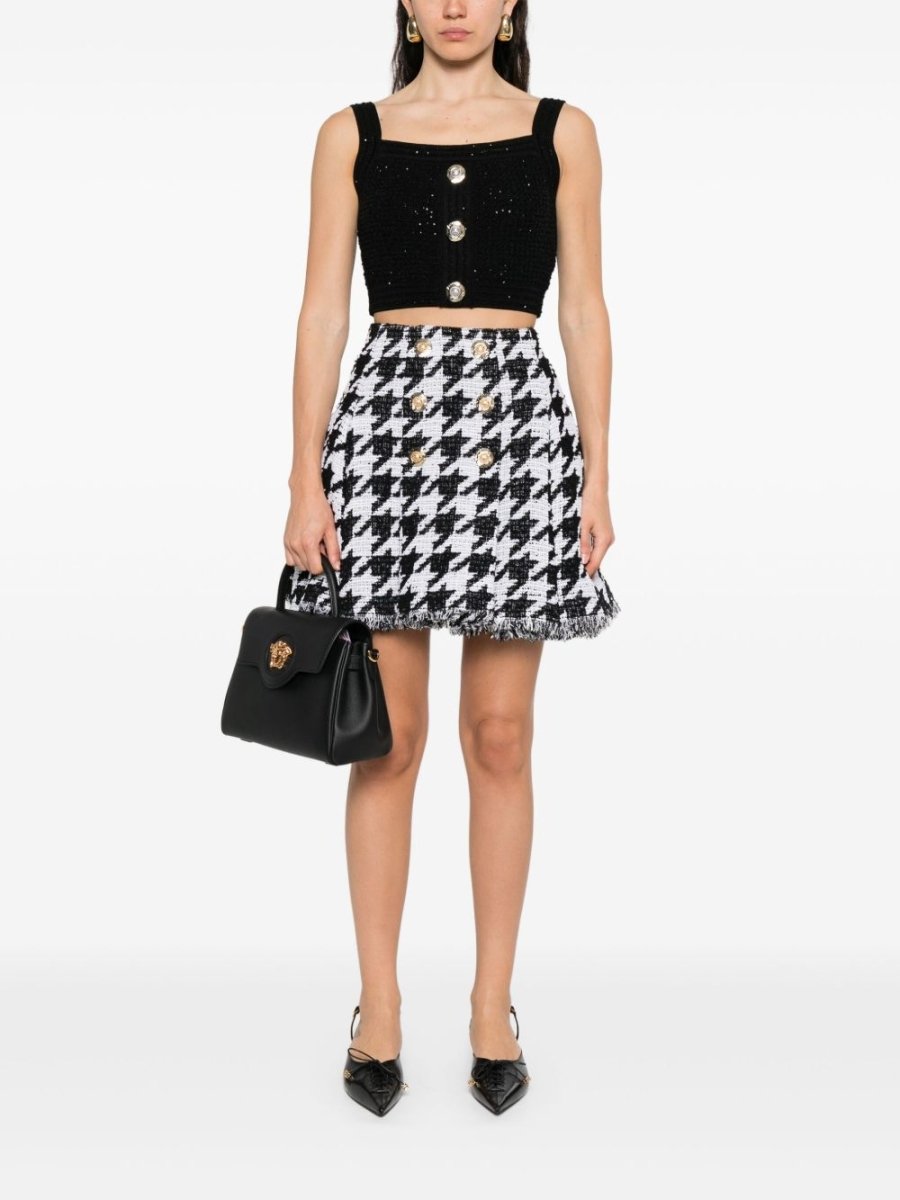 Balmain Black Sleeveless Tops - mondo moda griffe