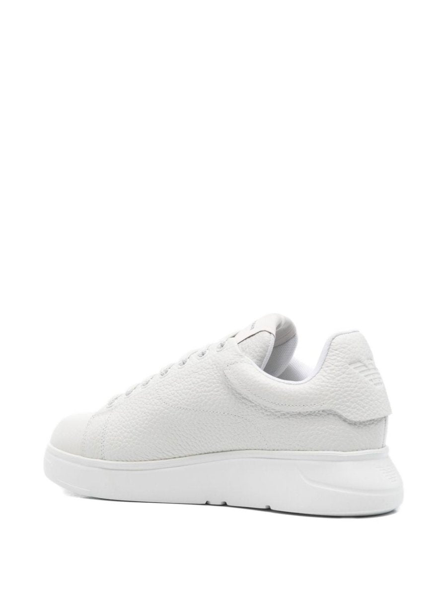 EMPORIO ARMANI EXCLUSIVE Padded - tongue leather sneakers - mondo moda griffe