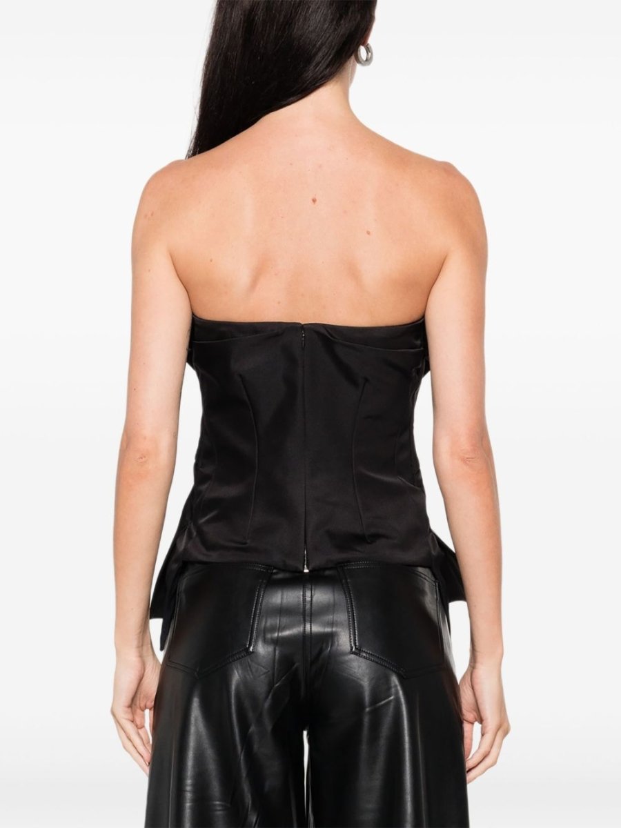 Alexander McQueen Bow - detailed peplum top - mondo moda griffe