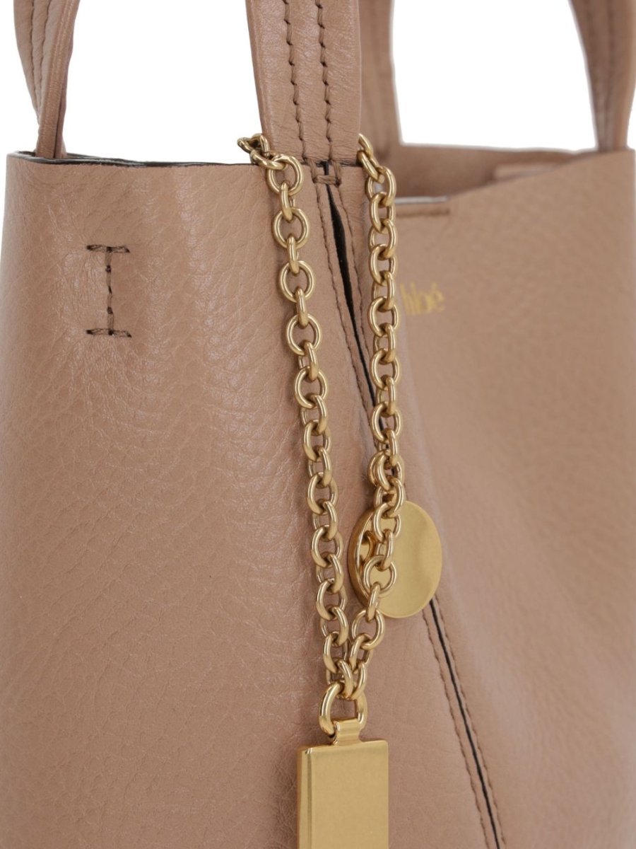 Chloé Spin small leather tote bag - mondo moda griffe
