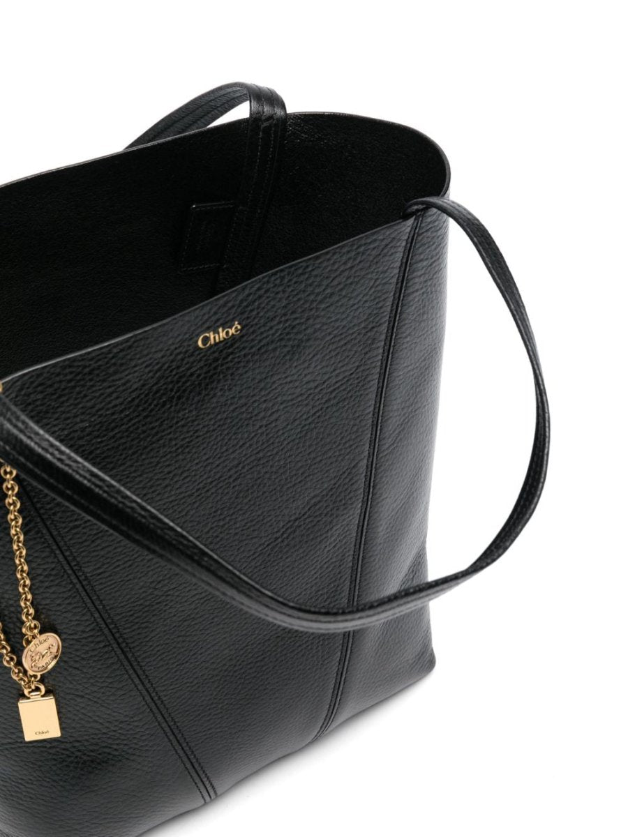 Chloé Spin medium leather tote bag - mondo moda griffe