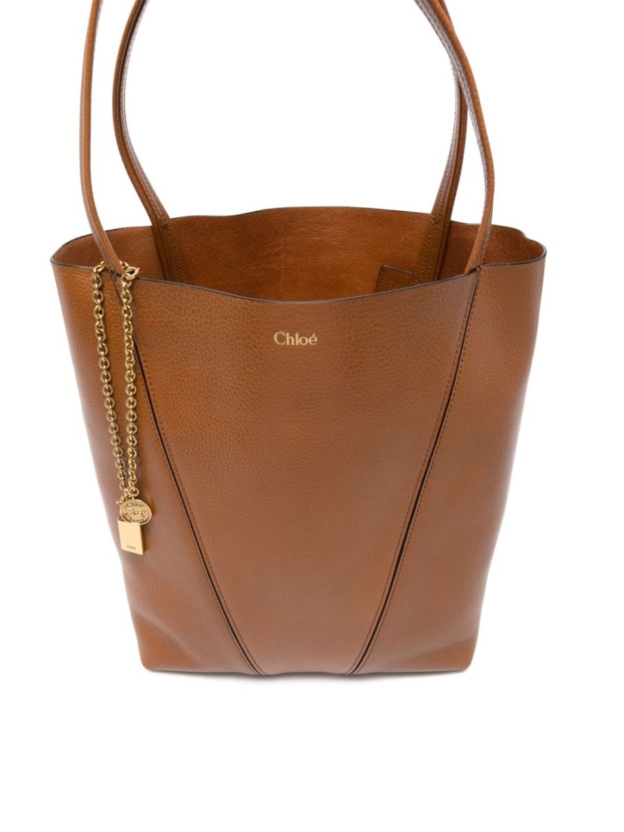 Chloé Spin medium leather tote bag - mondo moda griffe