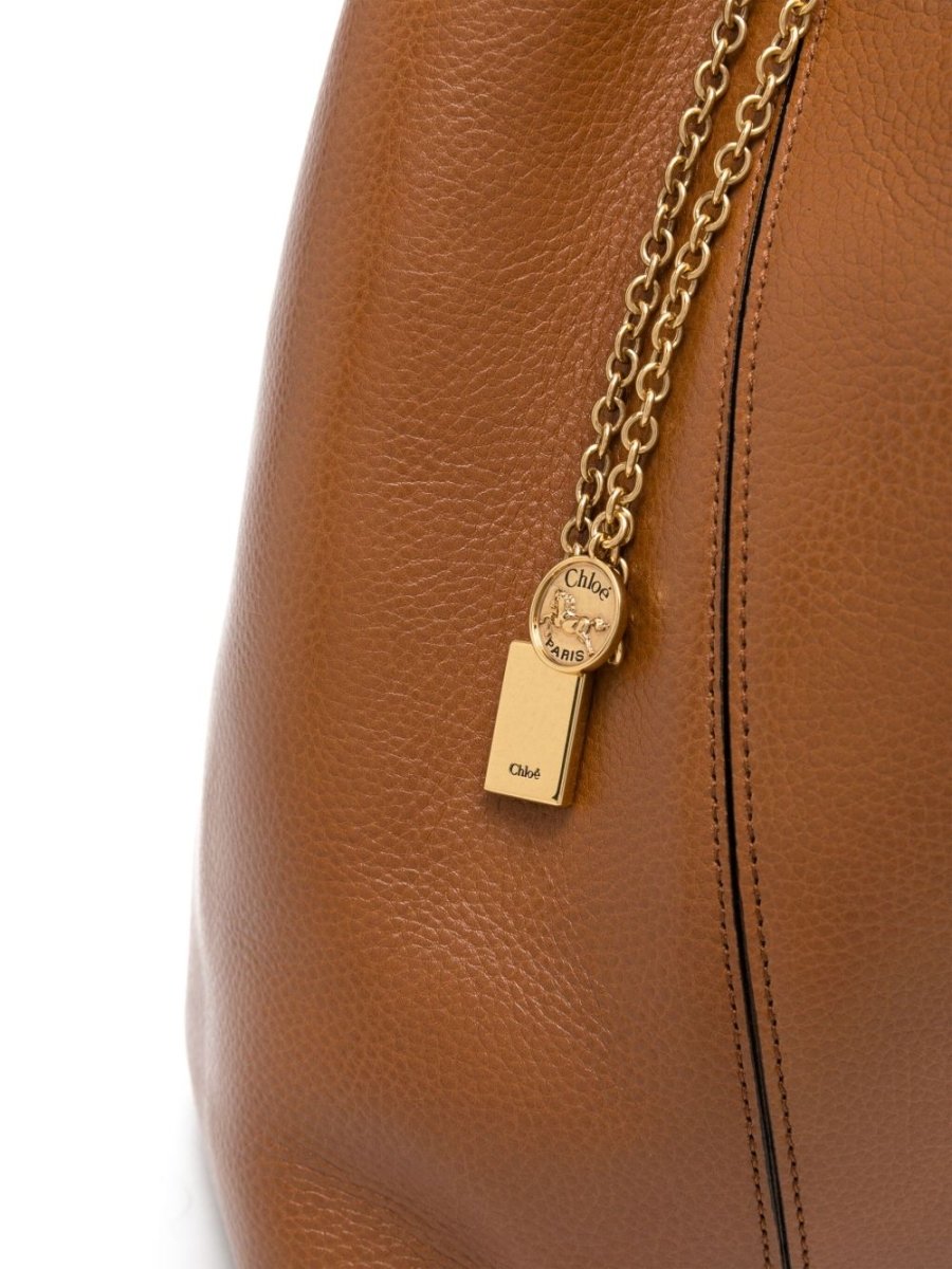 Chloé Spin medium leather tote bag - mondo moda griffe