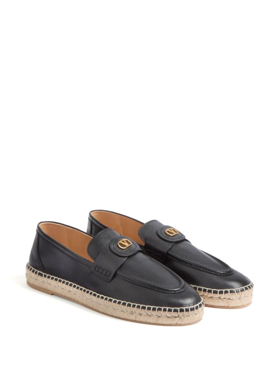 Valentino Garavani Vlogo Signature Calfskin Moccasin - mondo moda griffe