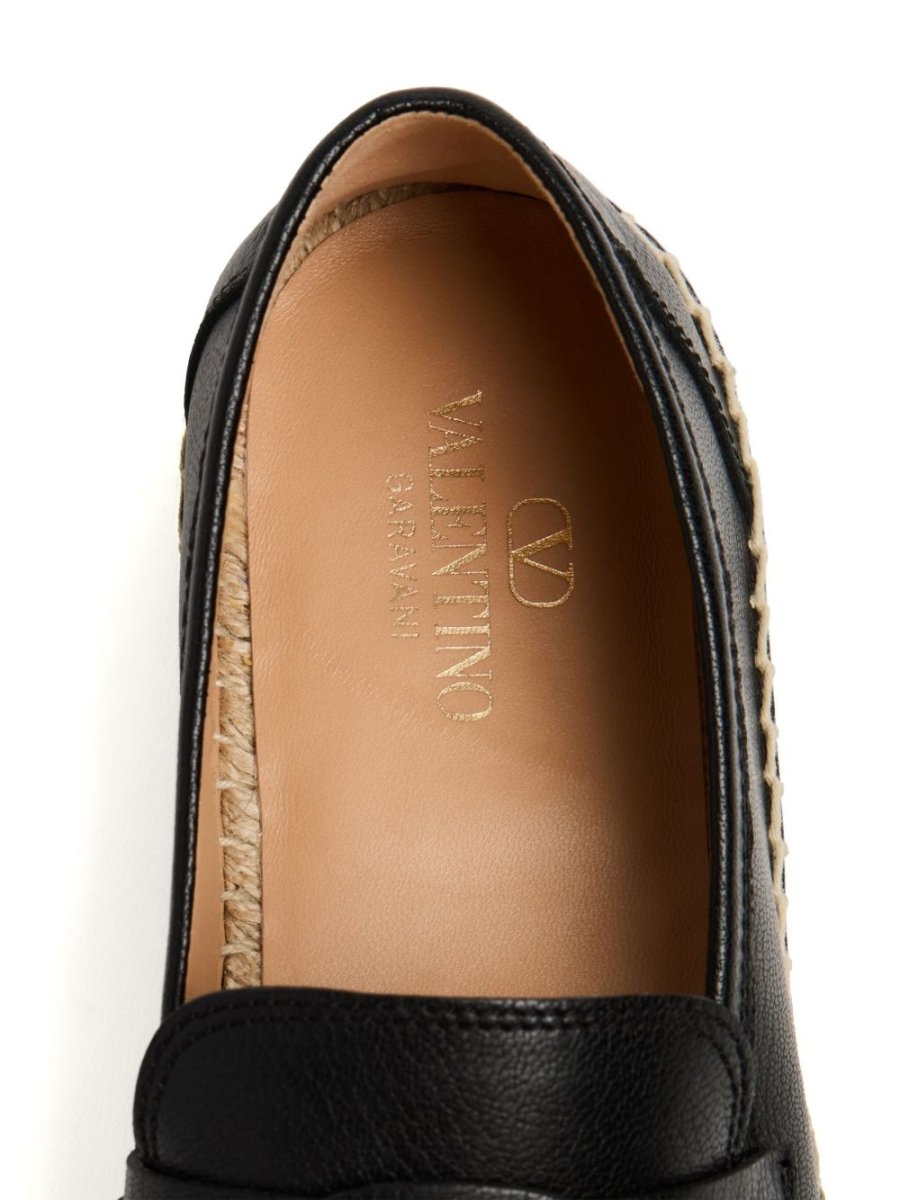 Valentino Garavani Vlogo Signature Calfskin Moccasin - mondo moda griffe