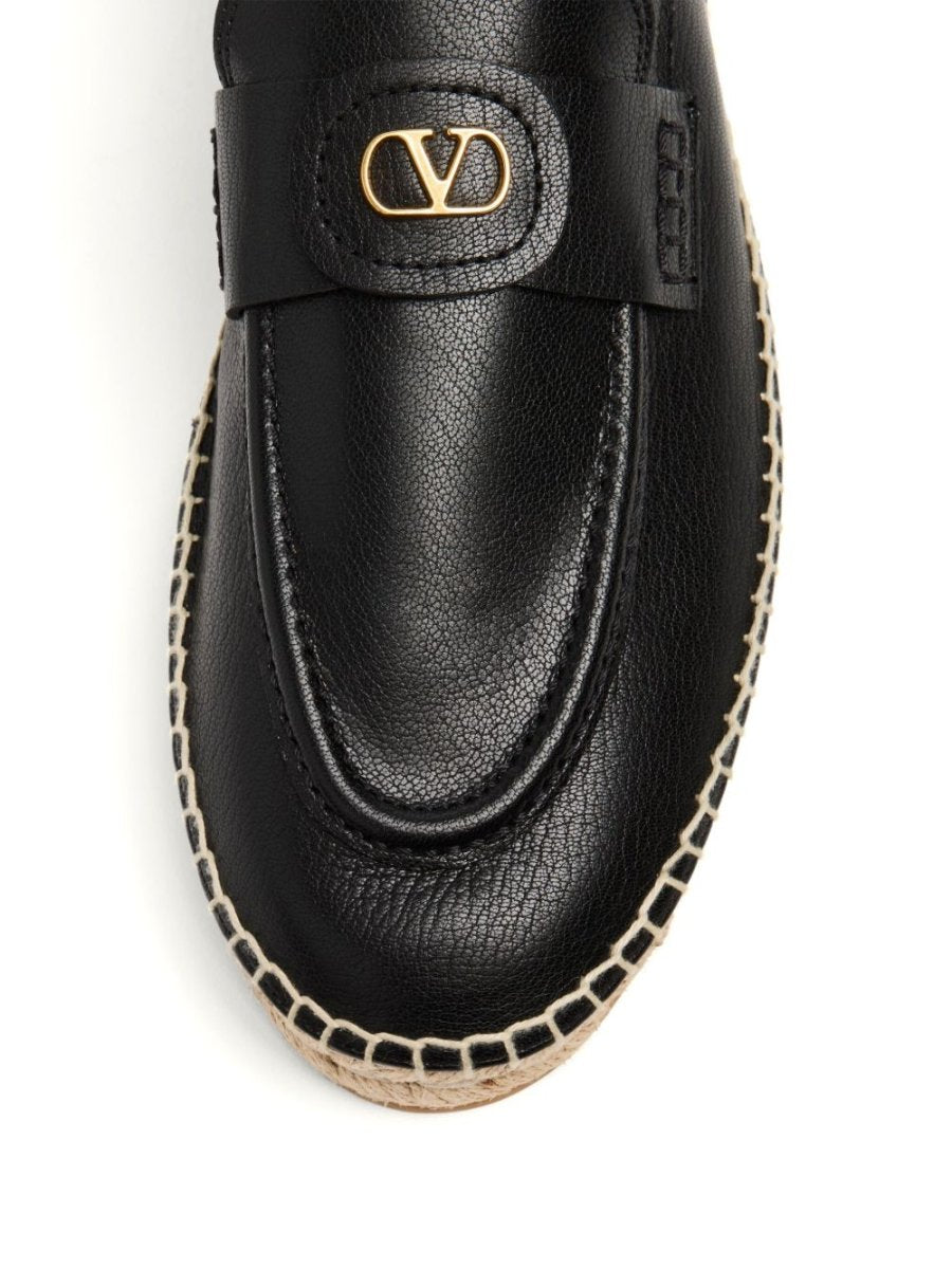 Valentino Garavani Vlogo Signature Calfskin Moccasin - mondo moda griffe
