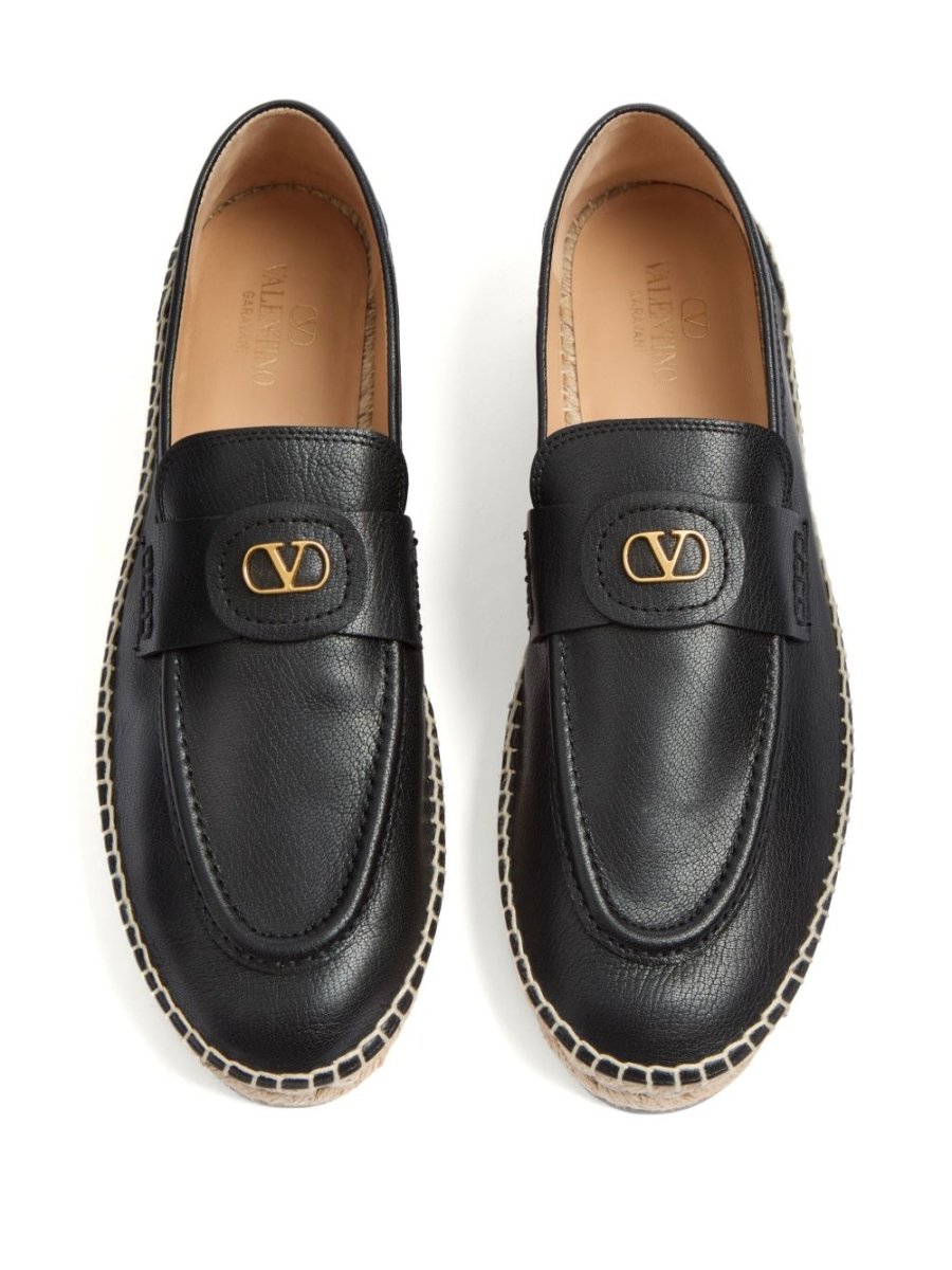 Valentino Garavani Vlogo Signature Calfskin Moccasin - mondo moda griffe
