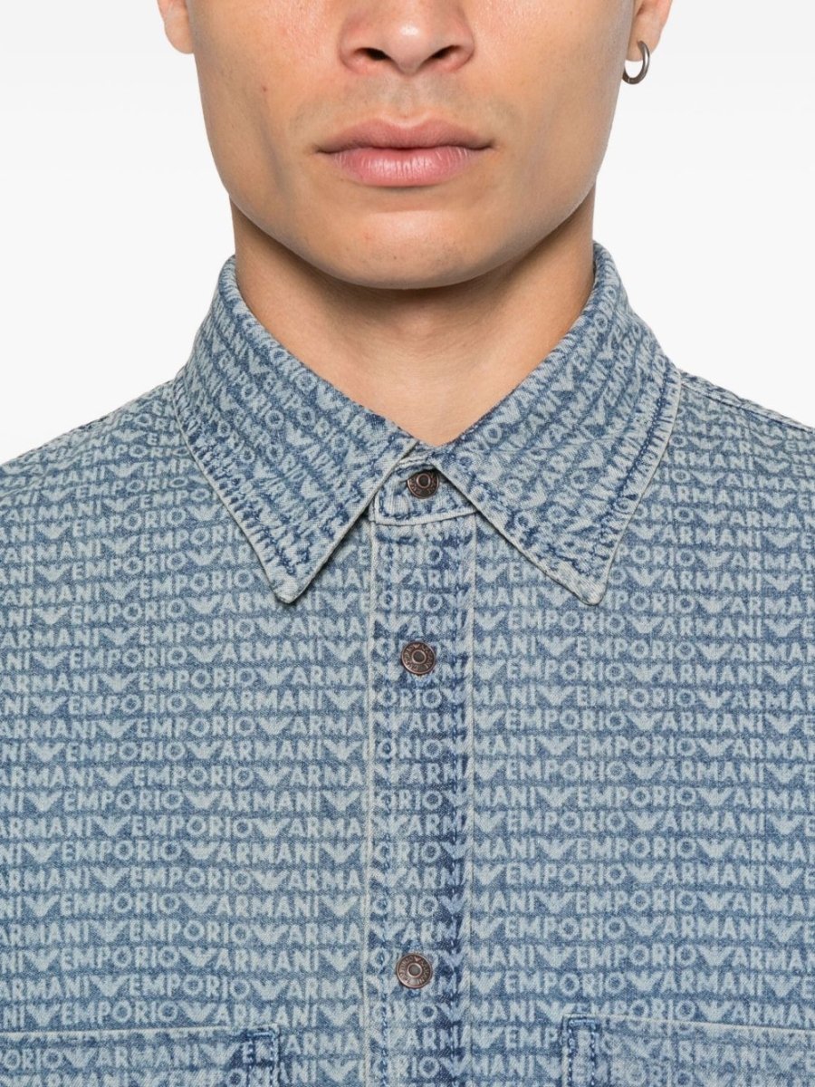 Emporio Armani Shirts Blue - mondo moda griffe