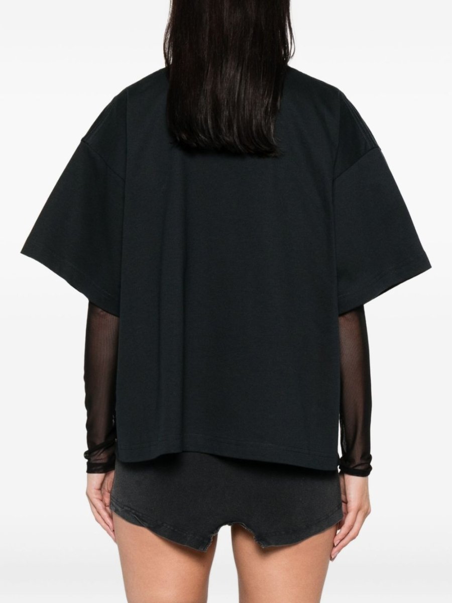 Balenciaga Nano Bb Cropped T-Shirt - mondo moda griffe