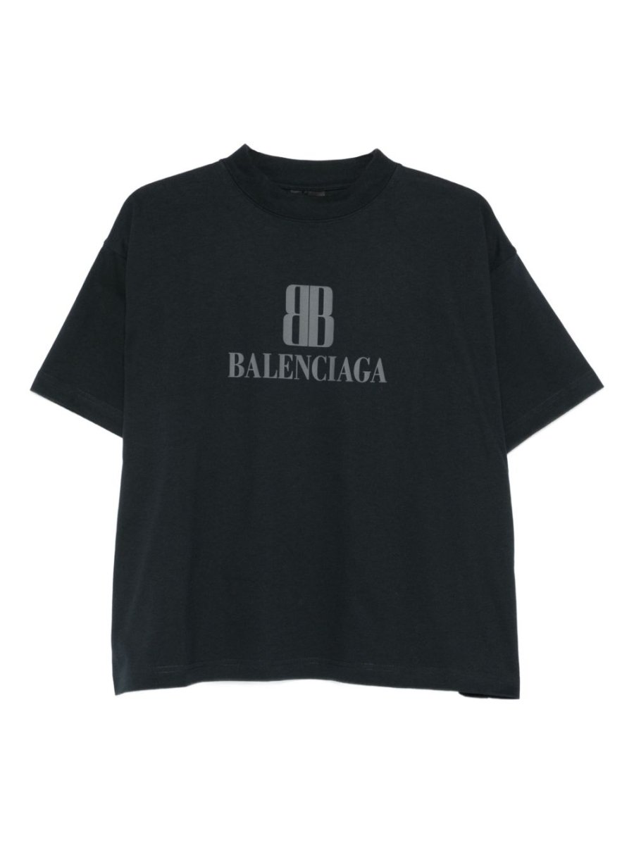 Balenciaga Nano Bb Cropped T-Shirt - mondo moda griffe