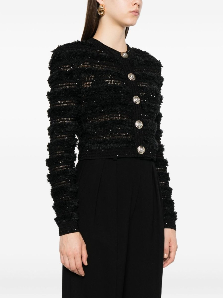 Balmain Sequin - embellished cardigan - mondo moda griffe