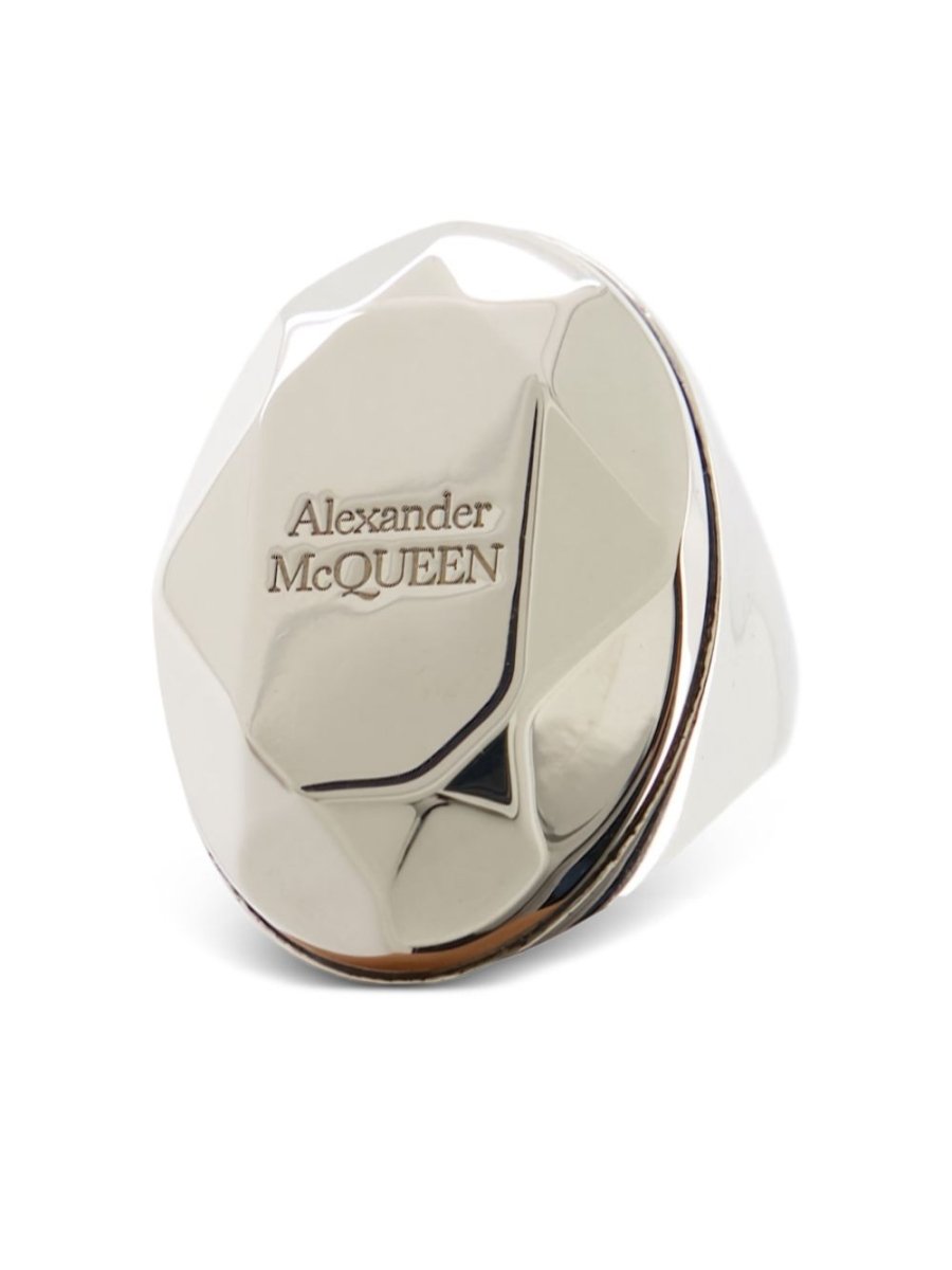 Alexander McQueen The Faceted Stone Ring - mondo moda griffe