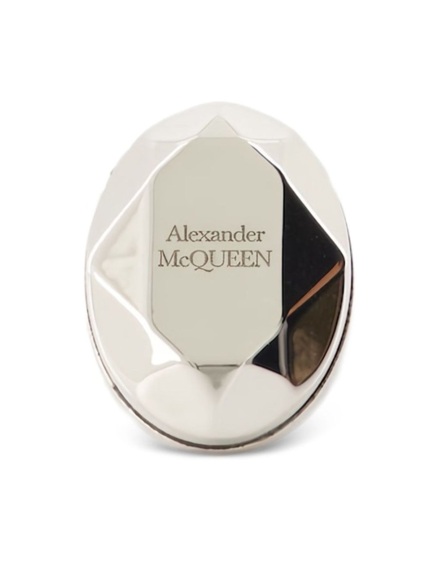Alexander McQueen The Faceted Stone Ring - mondo moda griffe