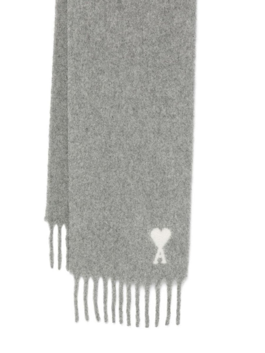 Ami Paris Ami De Coeur fringed scarf - mondo moda griffe