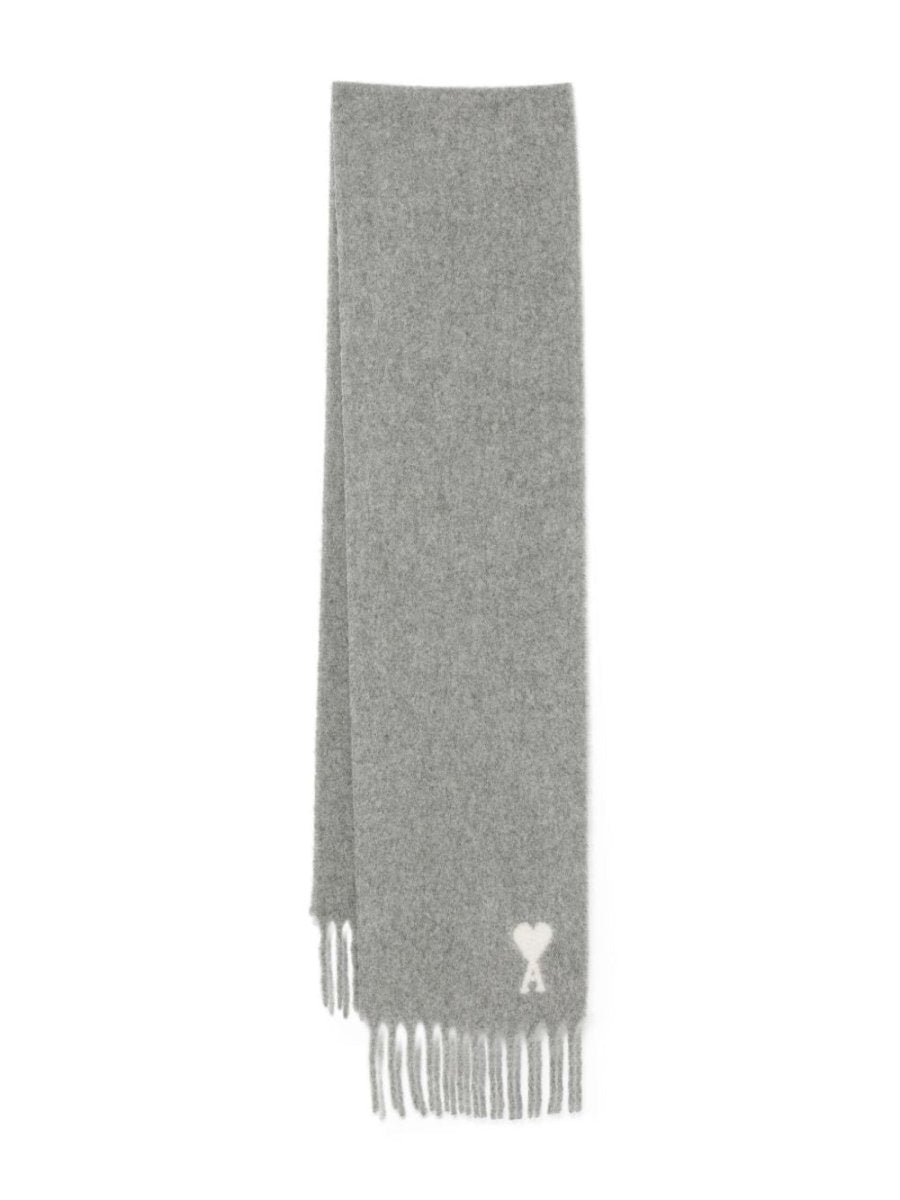 Ami Paris Ami De Coeur fringed scarf - mondo moda griffe
