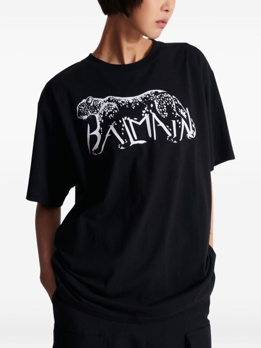 Balmain Leopard print T-shirt - mondo moda griffe