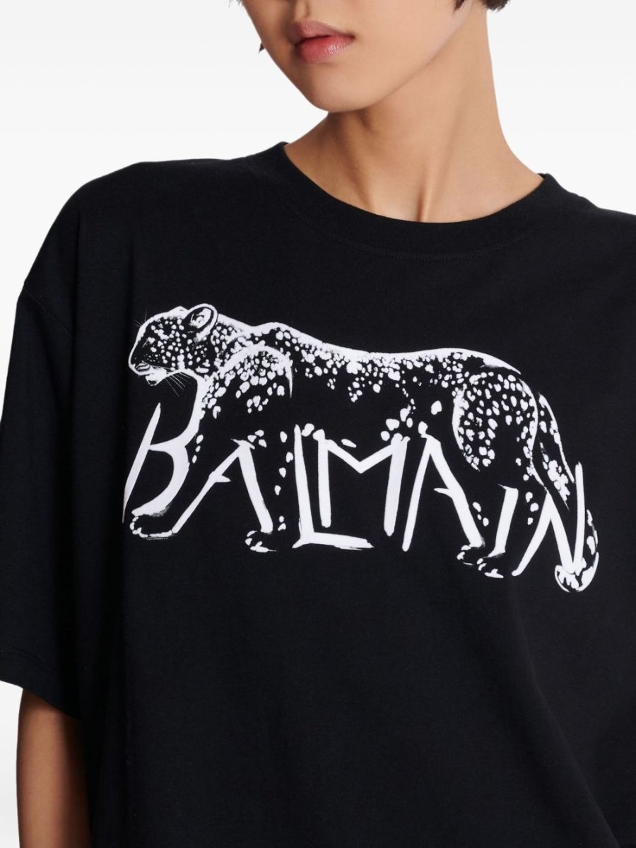 Balmain Leopard print T-shirt - mondo moda griffe