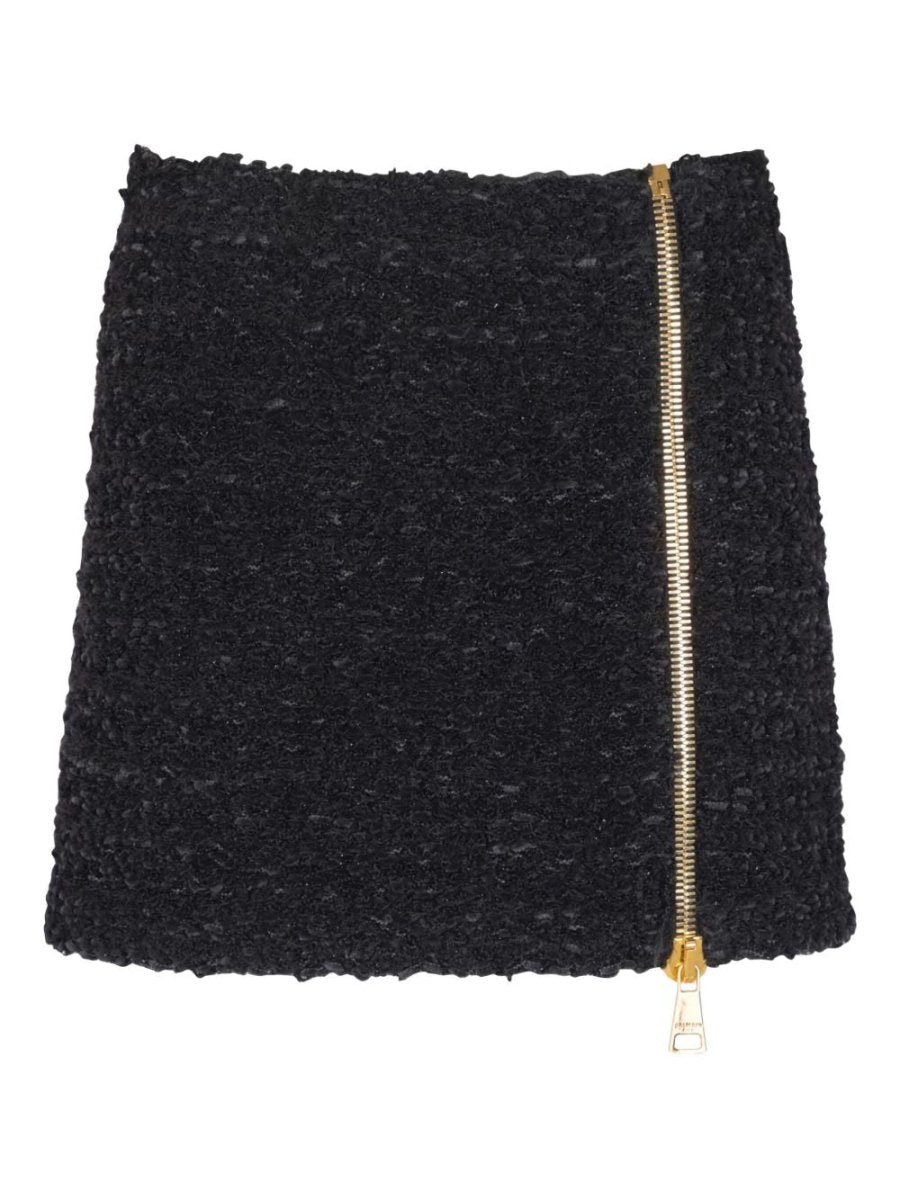 Balmain Short zipped tweed skirt - mondo moda griffe