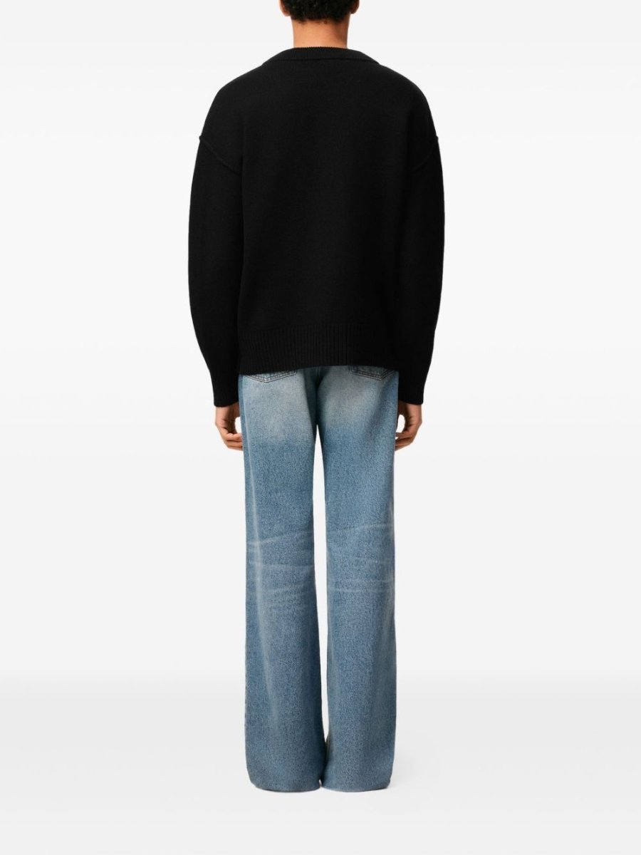 Ami Paris Sweaters Black - mondo moda griffe