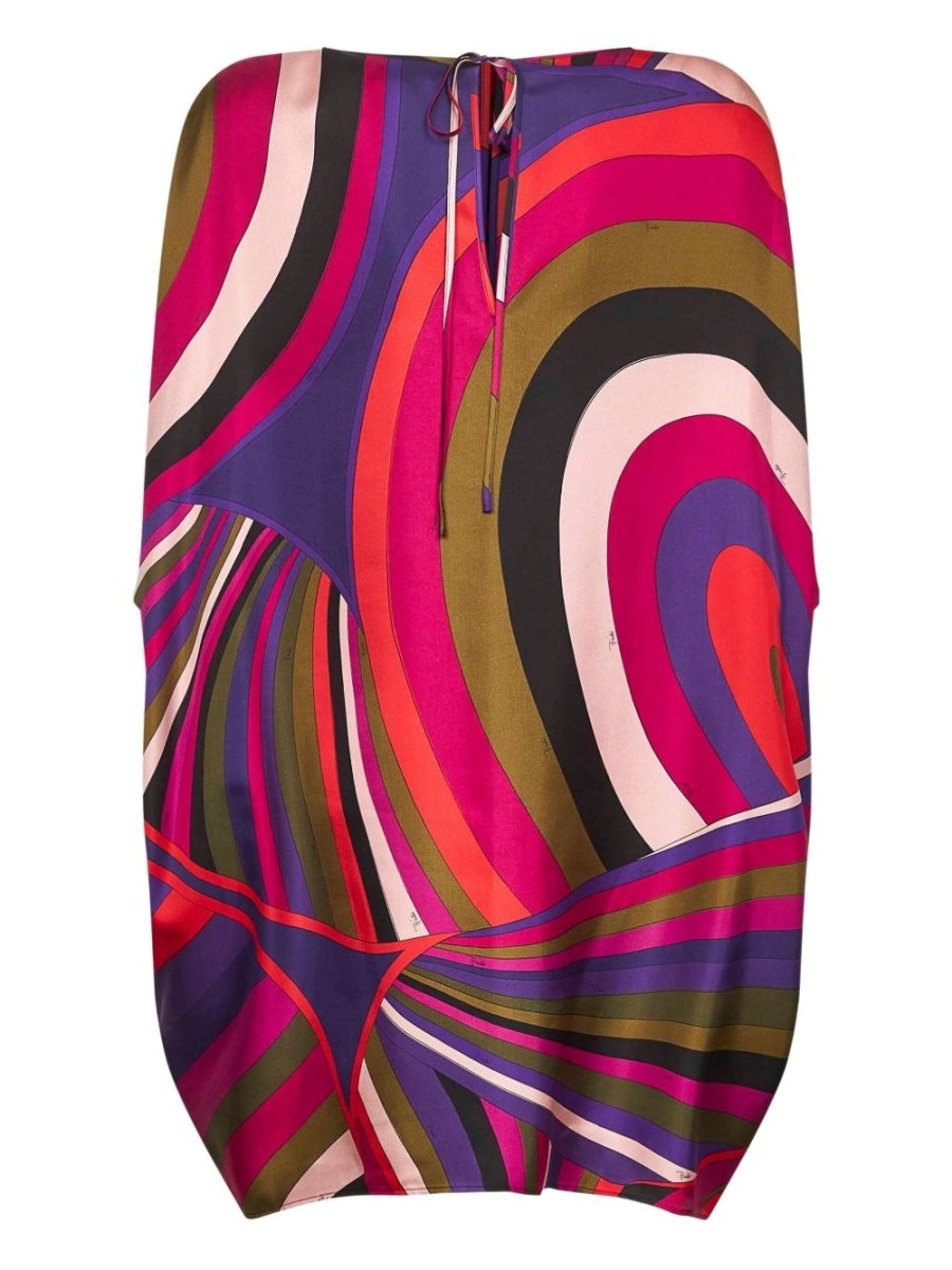 Pucci Abstract - pattern print cape dress - mondo moda griffe