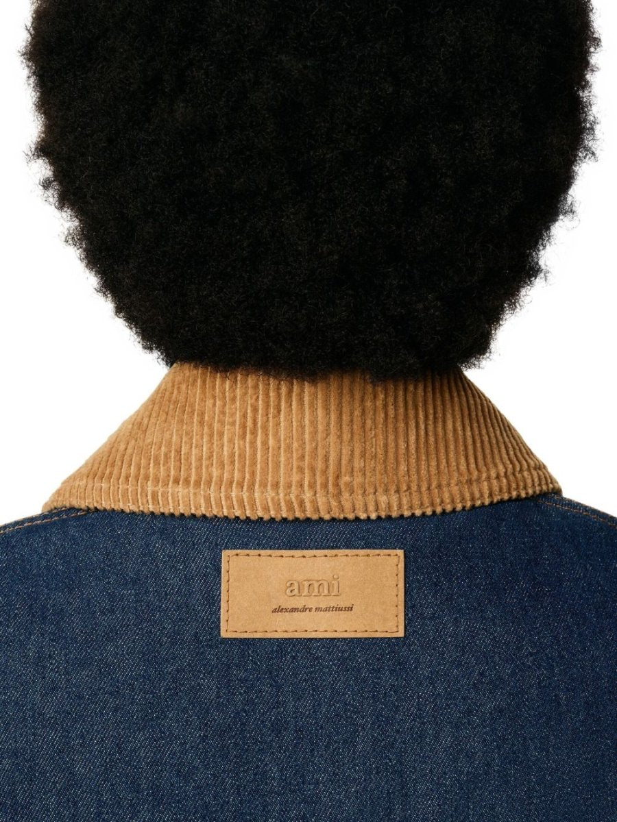 Ami Paris Coats Blue - mondo moda griffe