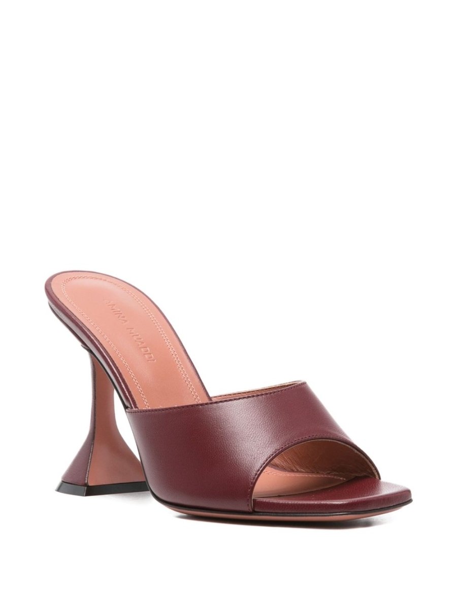 Amina Muaddi Sandals Bordeaux - mondo moda griffe