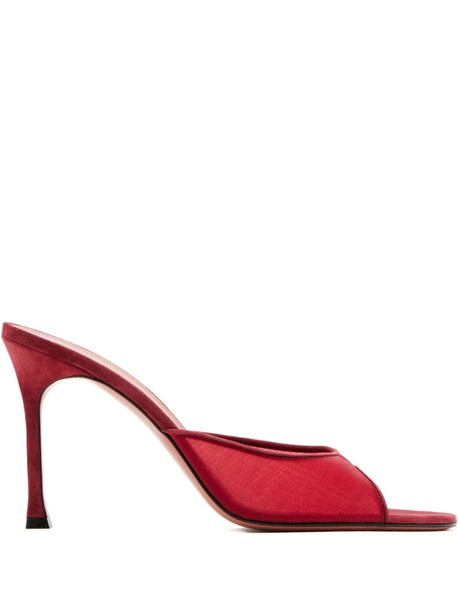 Amina Muaddi Sandals Bordeaux - mondo moda griffe