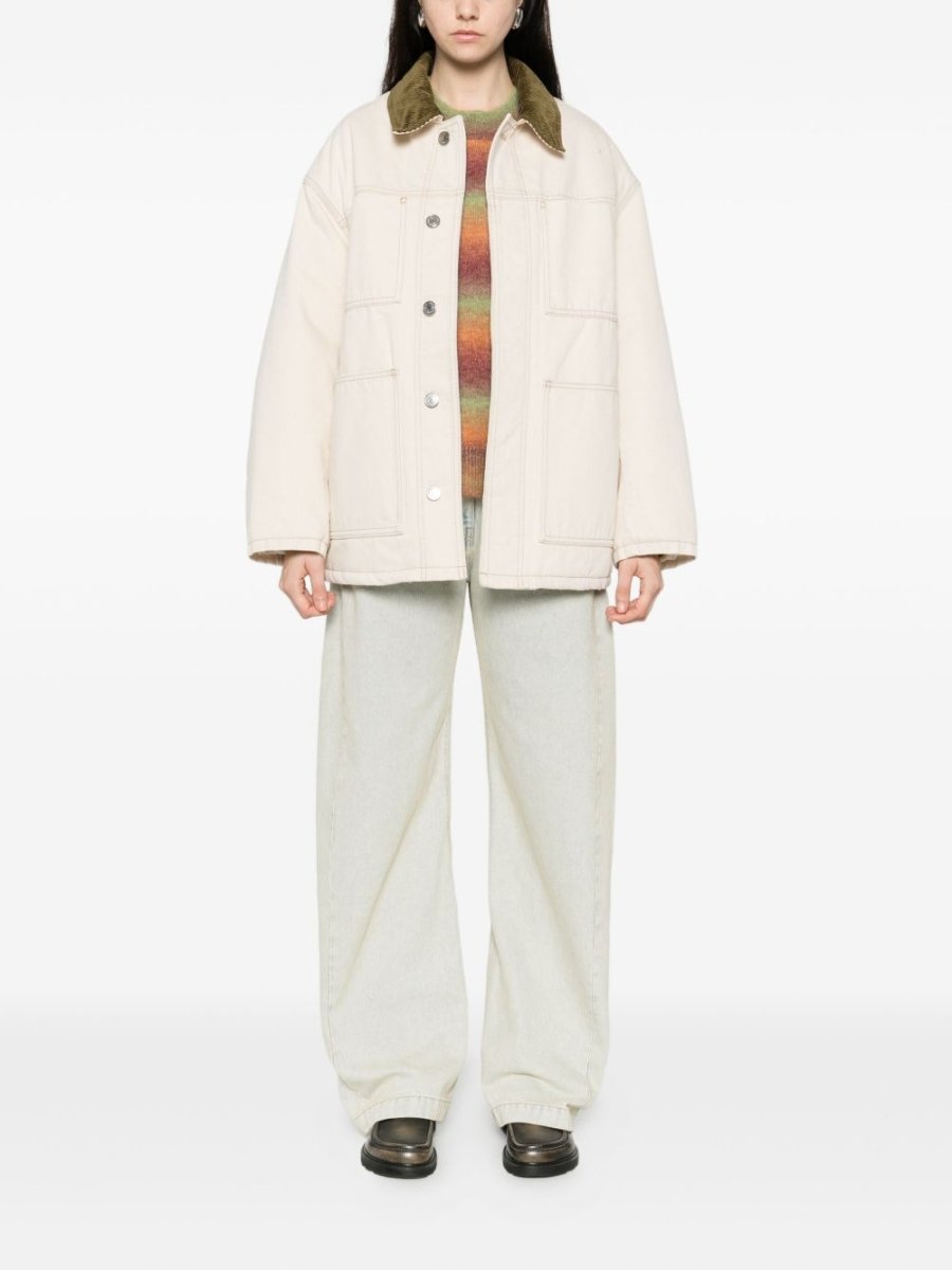 Ami Paris Coats Beige - mondo moda griffe