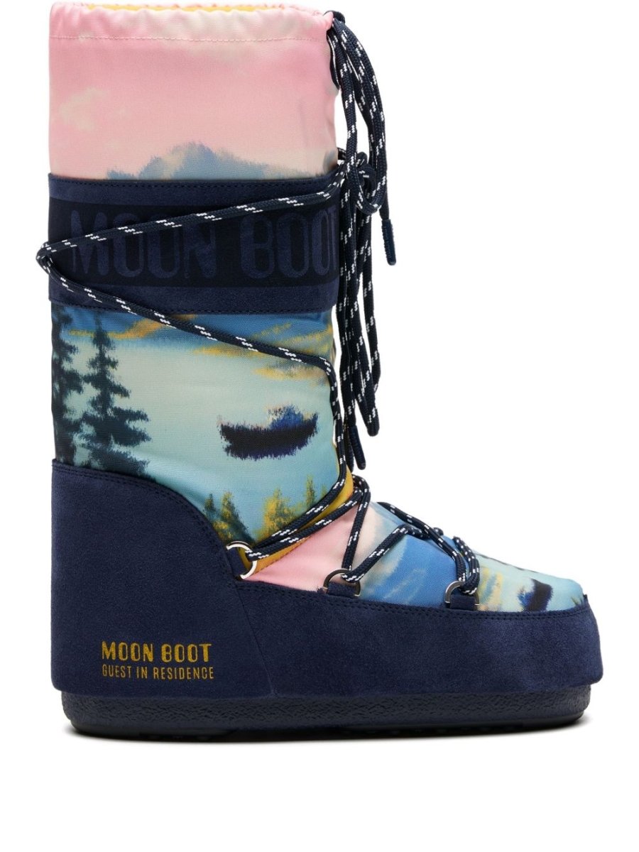 MOON BOOT X GUEST IN RESIDENCE Boots Blue - mondo moda griffe