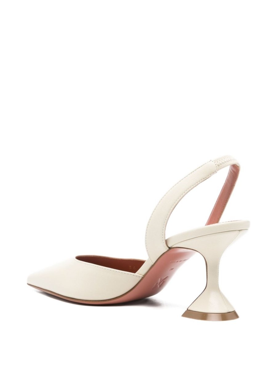 Amina Muaddi With Heel Beige - mondo moda griffe