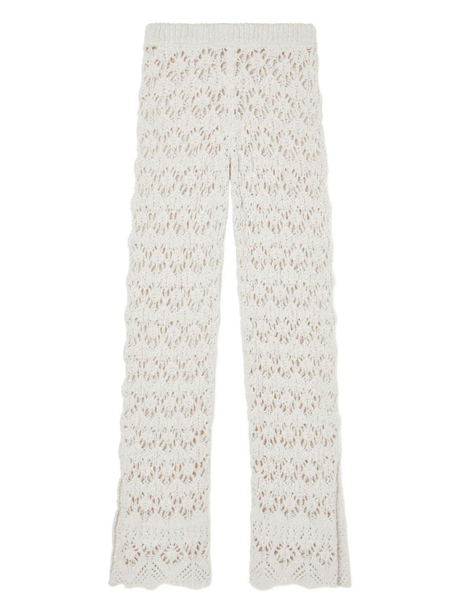 Alanui Trousers Cream - mondo moda griffe