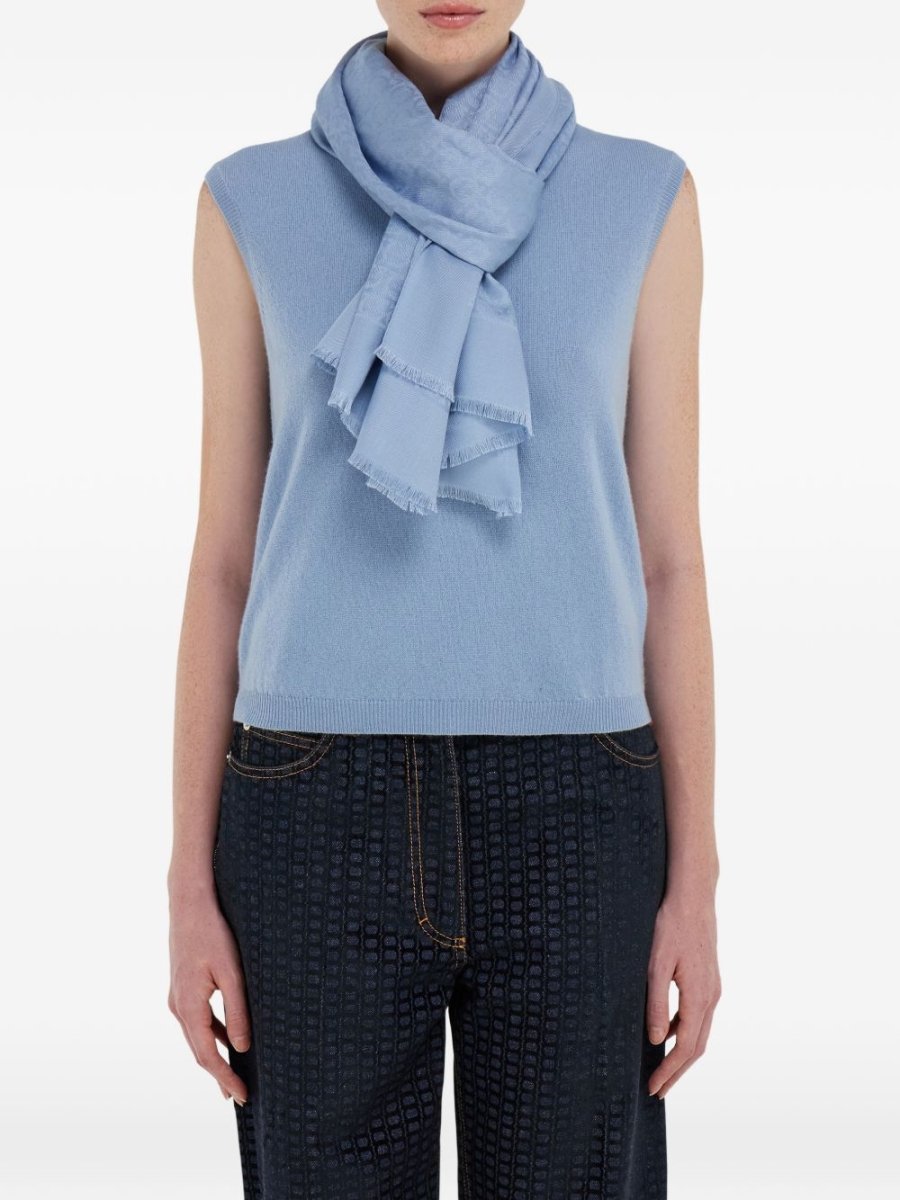 Ferragamo Scarfs Clear Blue - mondo moda griffe