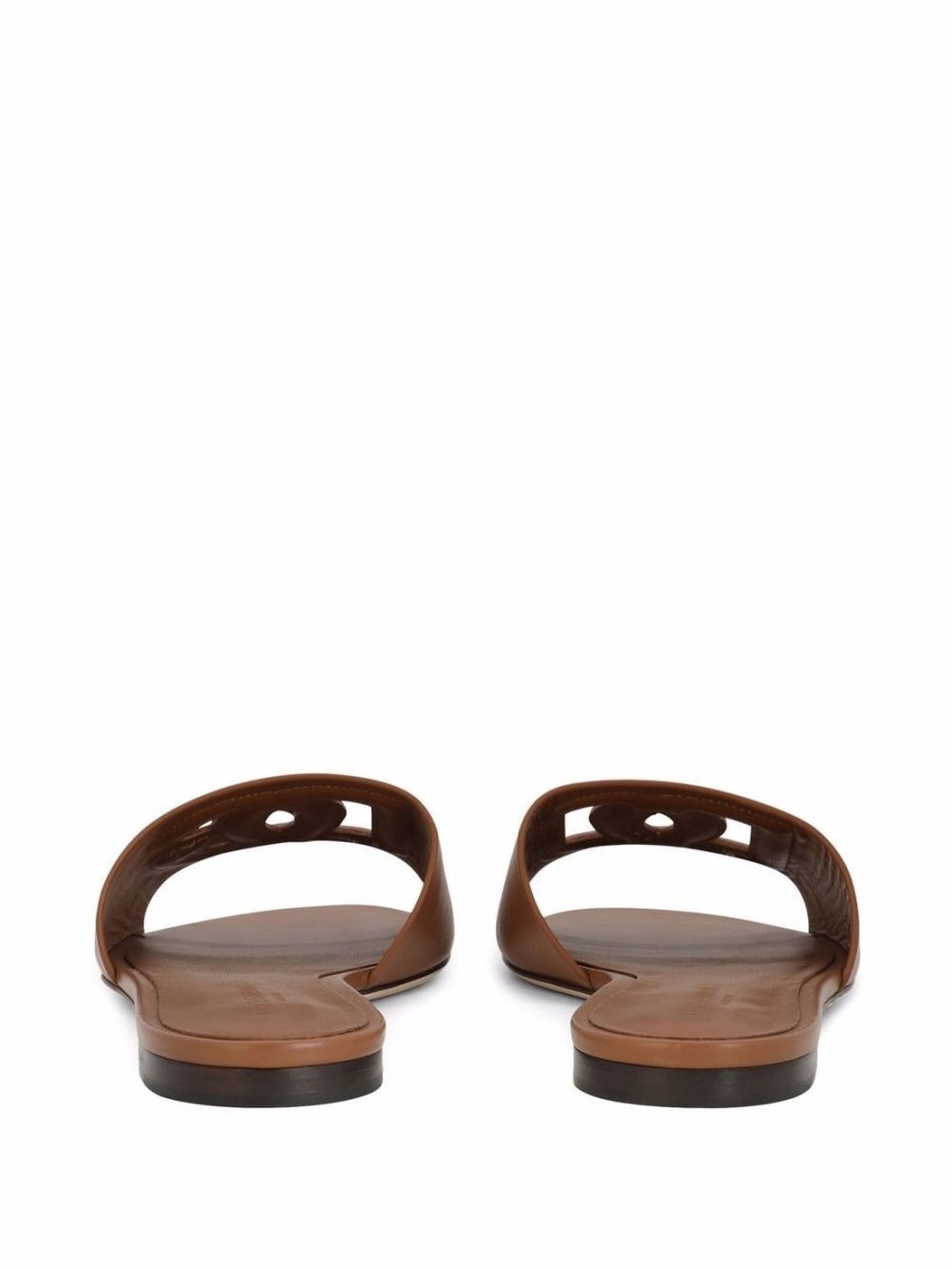 Dolce & Gabbana Sandals Leather Brown - mondo moda griffe